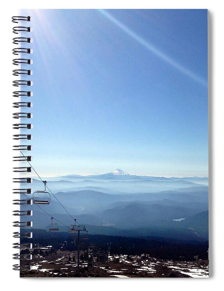 Mountain View Spiral Notebook featuring the photograph Blue Yonder by Susan Garren
