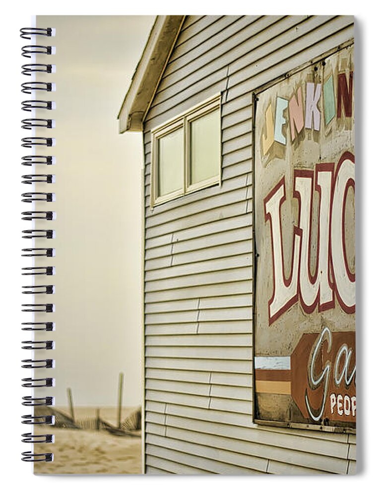 Jenkinsons Spiral Notebook featuring the photograph Boardwalk Empire by Heather Applegate