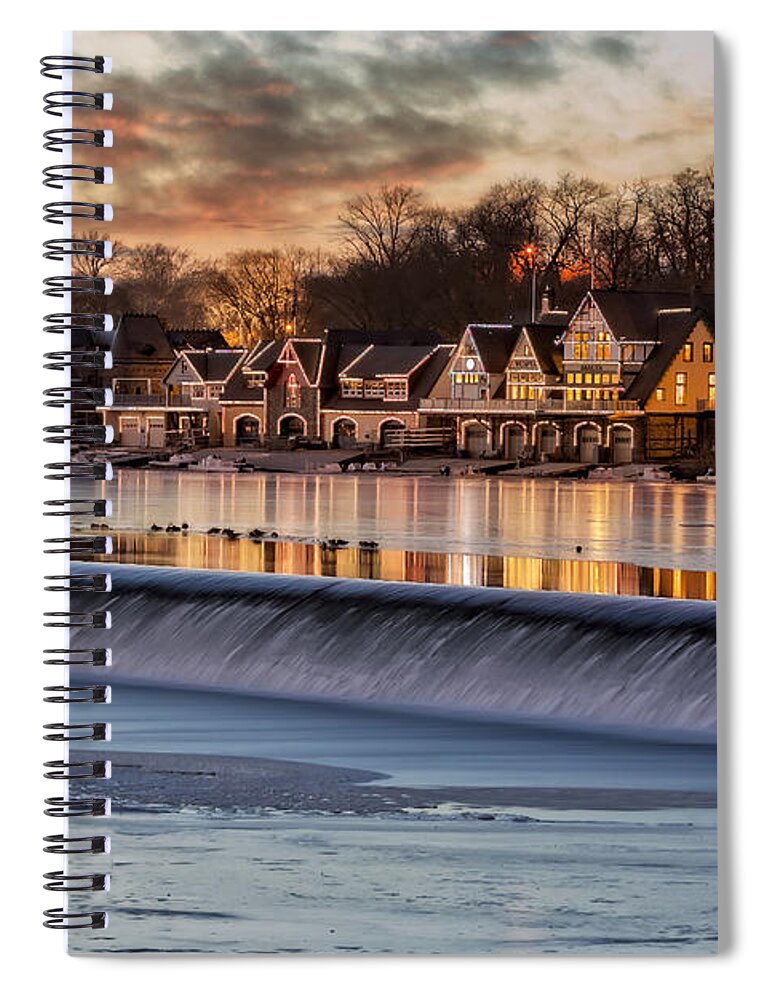 Boat House Row Spiral Notebook featuring the photograph Boathouse Row Philadelphia PA by Susan Candelario
