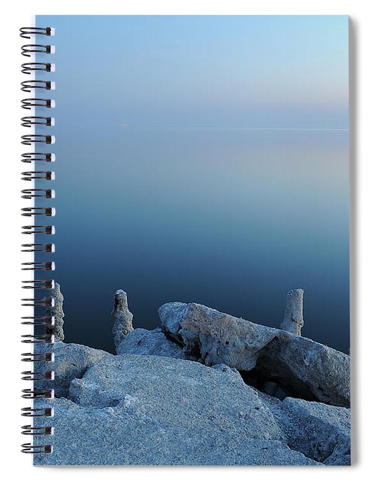 Bombay Beach Spiral Notebook featuring the photograph Bombay Beach by Jennifer Magallon