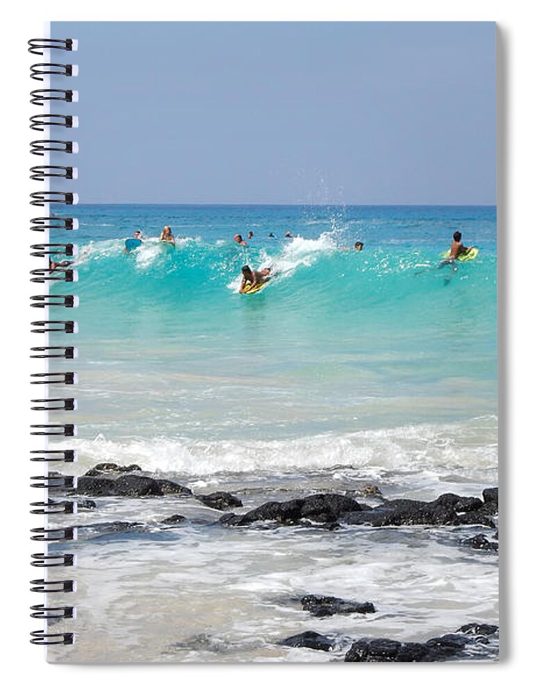 Waves Spiral Notebook featuring the photograph Boogie Up by Denise Bird