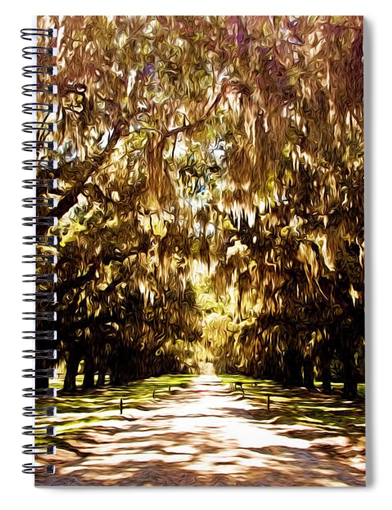 Boone Spiral Notebook featuring the photograph Boone Plantation by Bill Howard