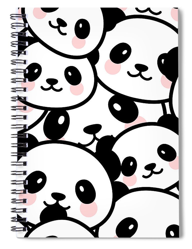 Chinese Culture Spiral Notebook featuring the digital art Bos by Gabriel Onat
