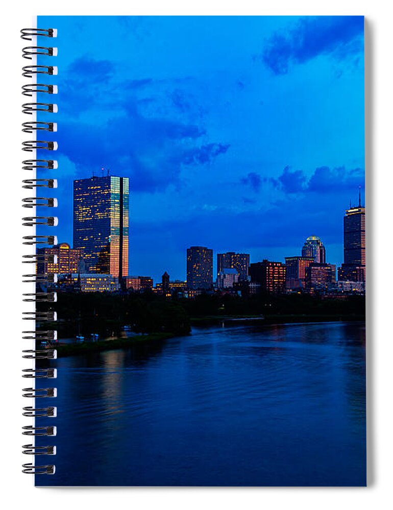 Longfellow Bridge Spiral Notebook featuring the photograph Boston Evening by Rick Berk