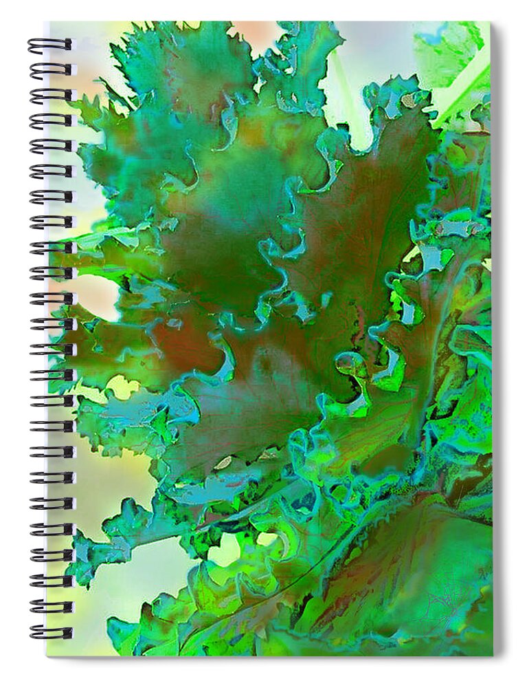 Botanicals Spiral Notebook featuring the digital art Botanica Fantastica 3 by Pamela Smale Williams