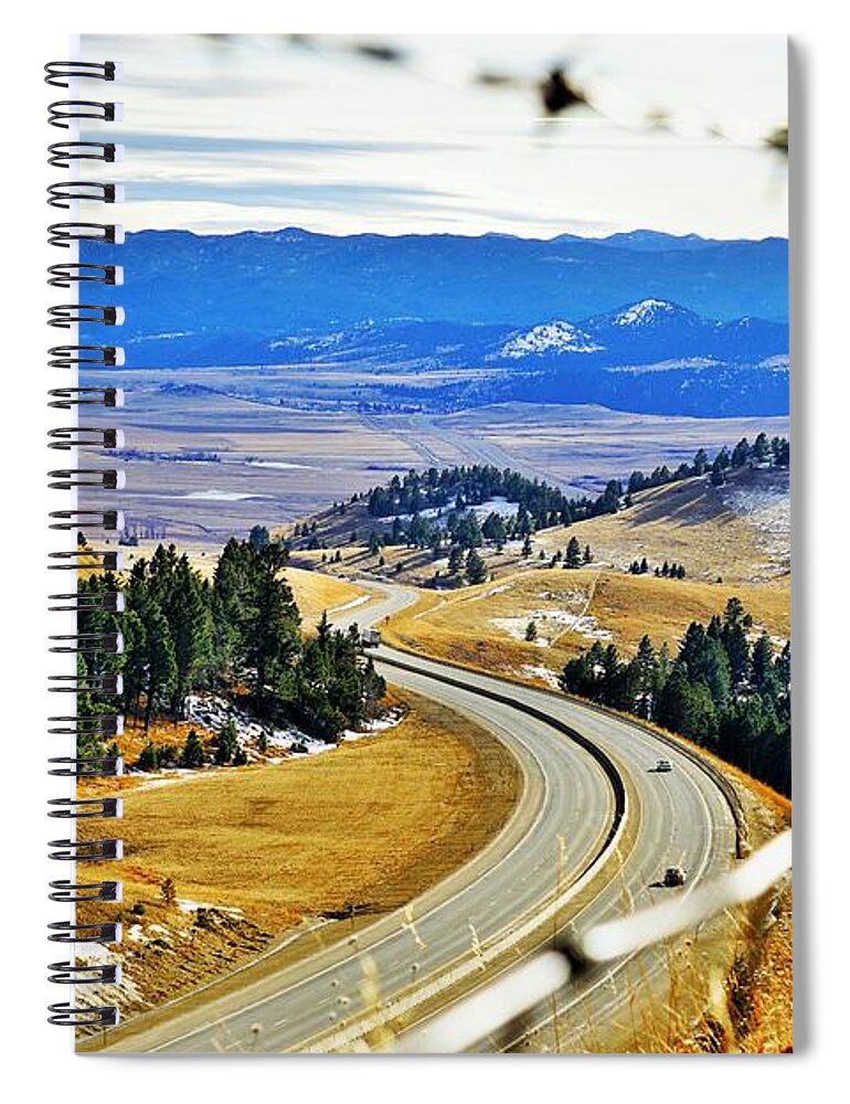 Boulder Spiral Notebook featuring the photograph Boulder Montana by Merle Grenz
