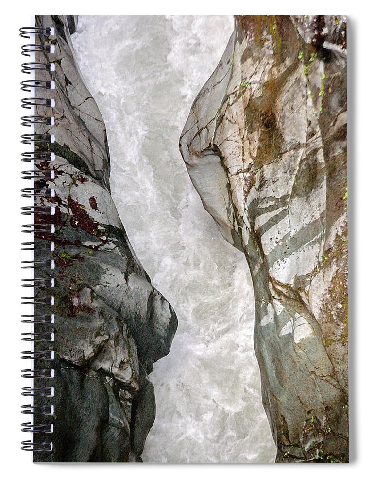 Box Canyon Spiral Notebook featuring the photograph Box Canyon of the Cowlitz by Tikvah's Hope