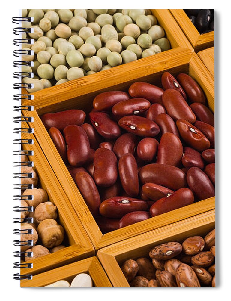 Agricultural Spiral Notebook featuring the photograph Boxes of beans by Raul Rodriguez