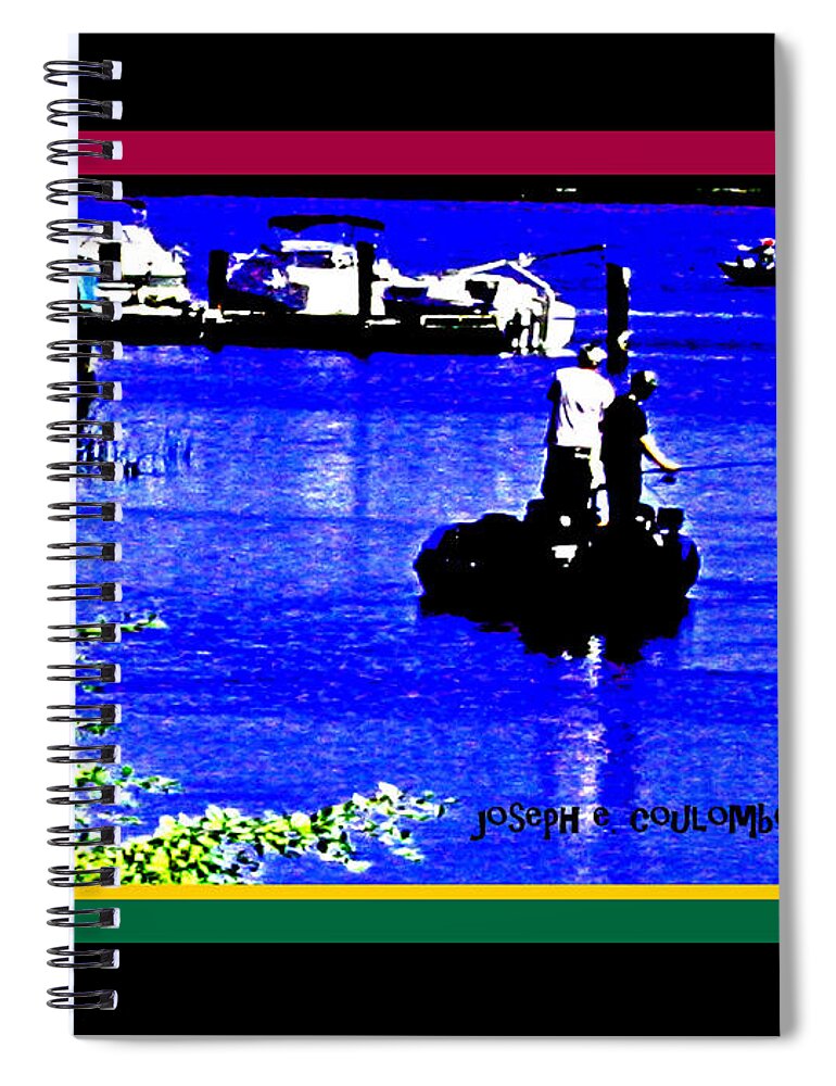 Brannan Island Road Spiral Notebook featuring the digital art Brannan Island Road California by Joseph Coulombe