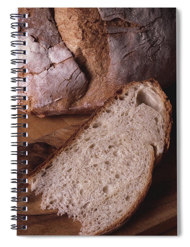 Photo Decor Spiral Notebook featuring the photograph Bread by Steven Huszar