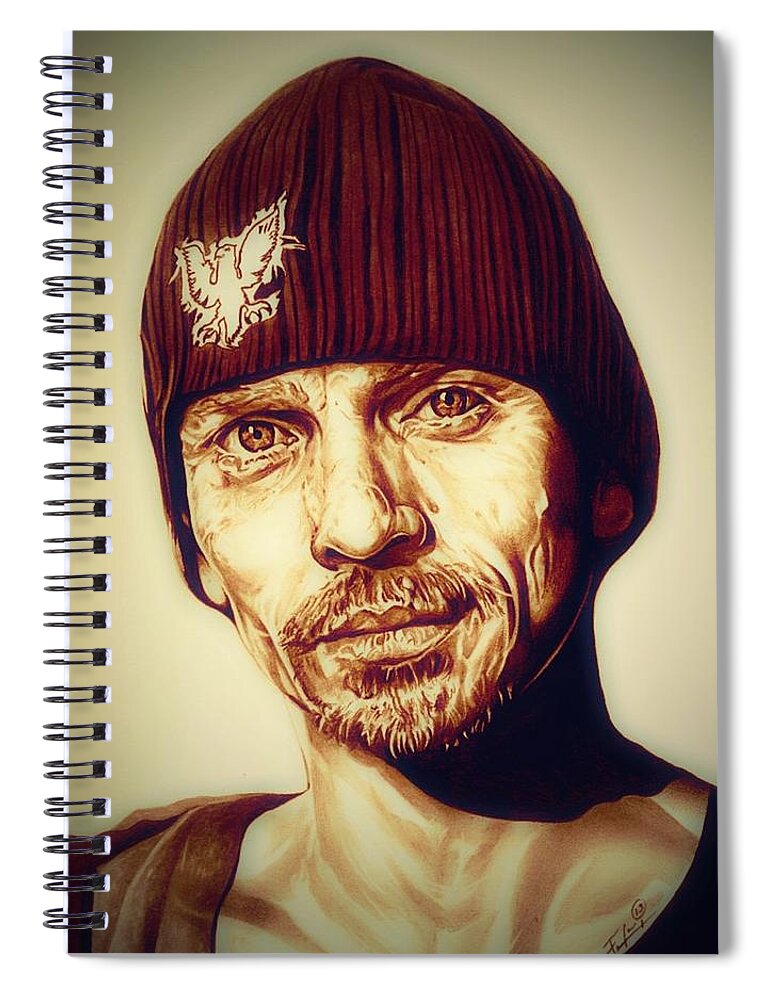 Breaking Bad Spiral Notebook featuring the drawing Breaking Bad Skinny Pete by Fred Larucci