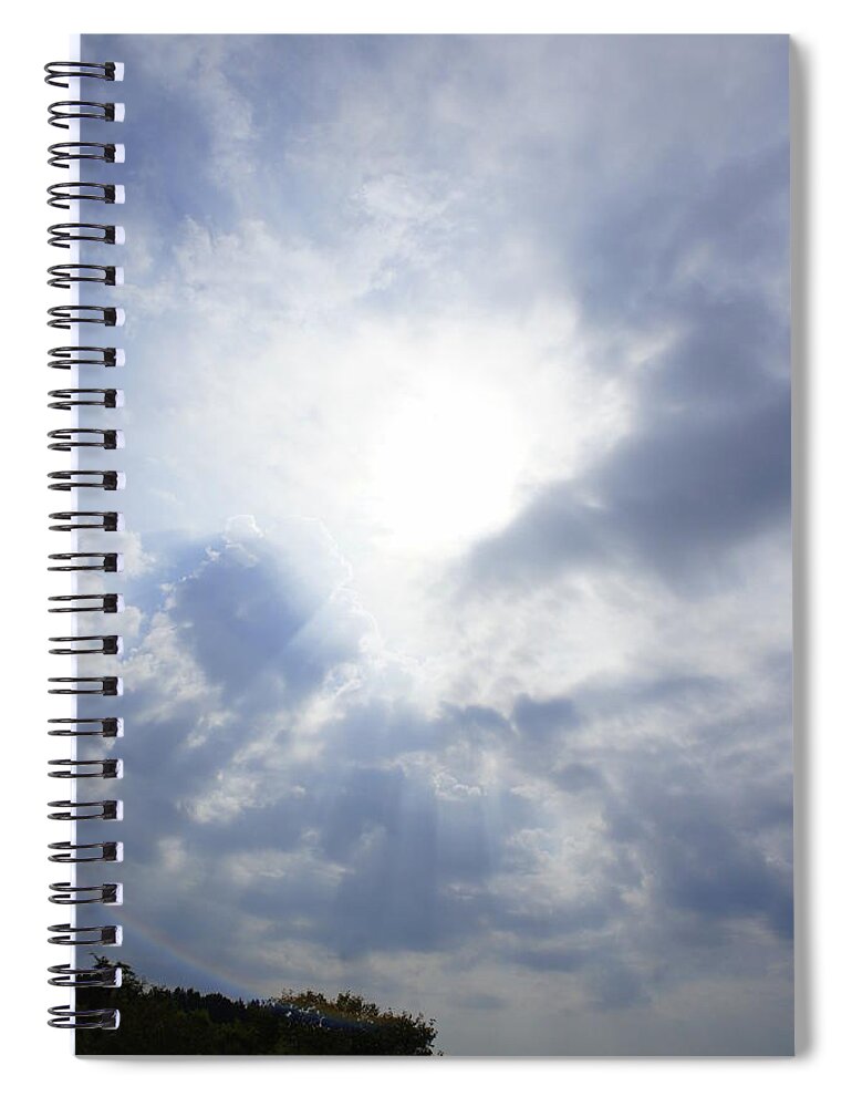 Sunlight Spiral Notebook featuring the photograph Breakthrough by Laurie Perry