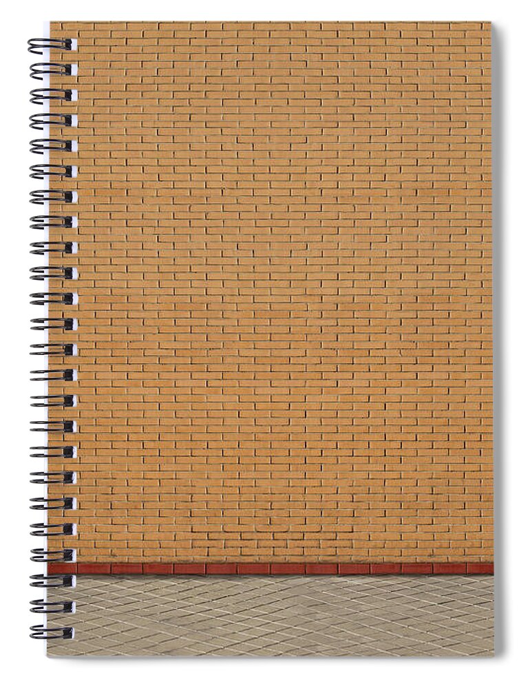 Outdoors Spiral Notebook featuring the photograph Brick Wall by Maria Toutoudaki
