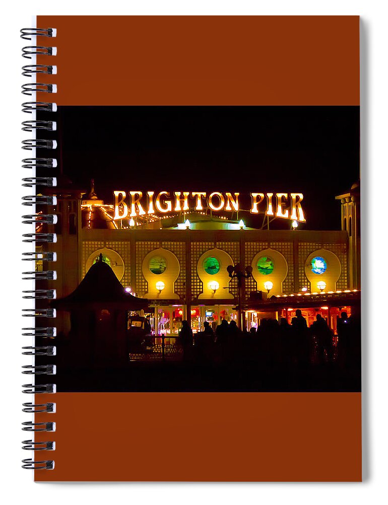 Brighton Spiral Notebook featuring the photograph Brighton Pier by Gavin Bates