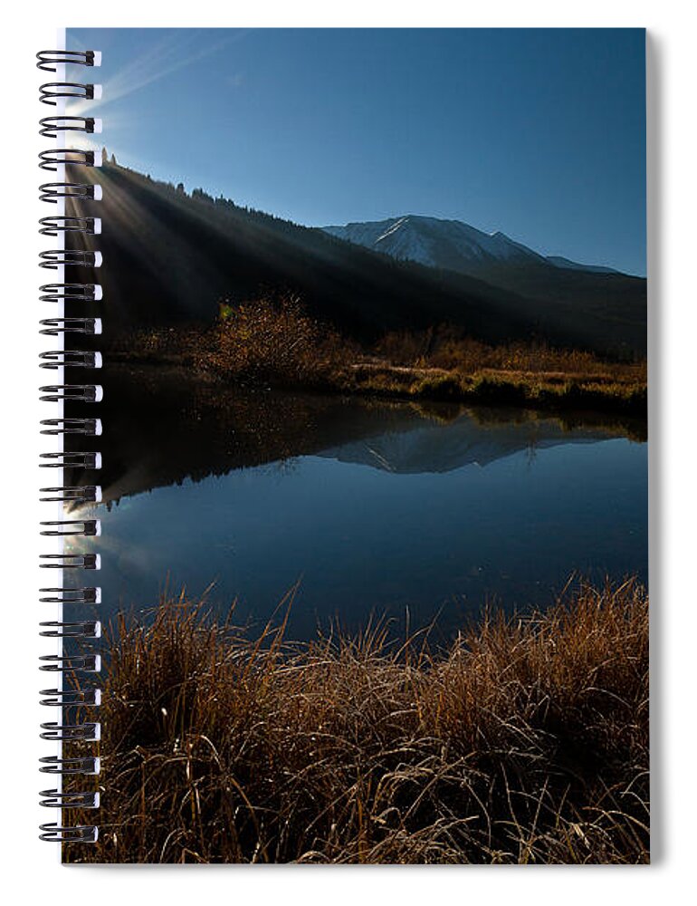 Landscape Spiral Notebook featuring the photograph Brilliant Sunrise by Steven Reed
