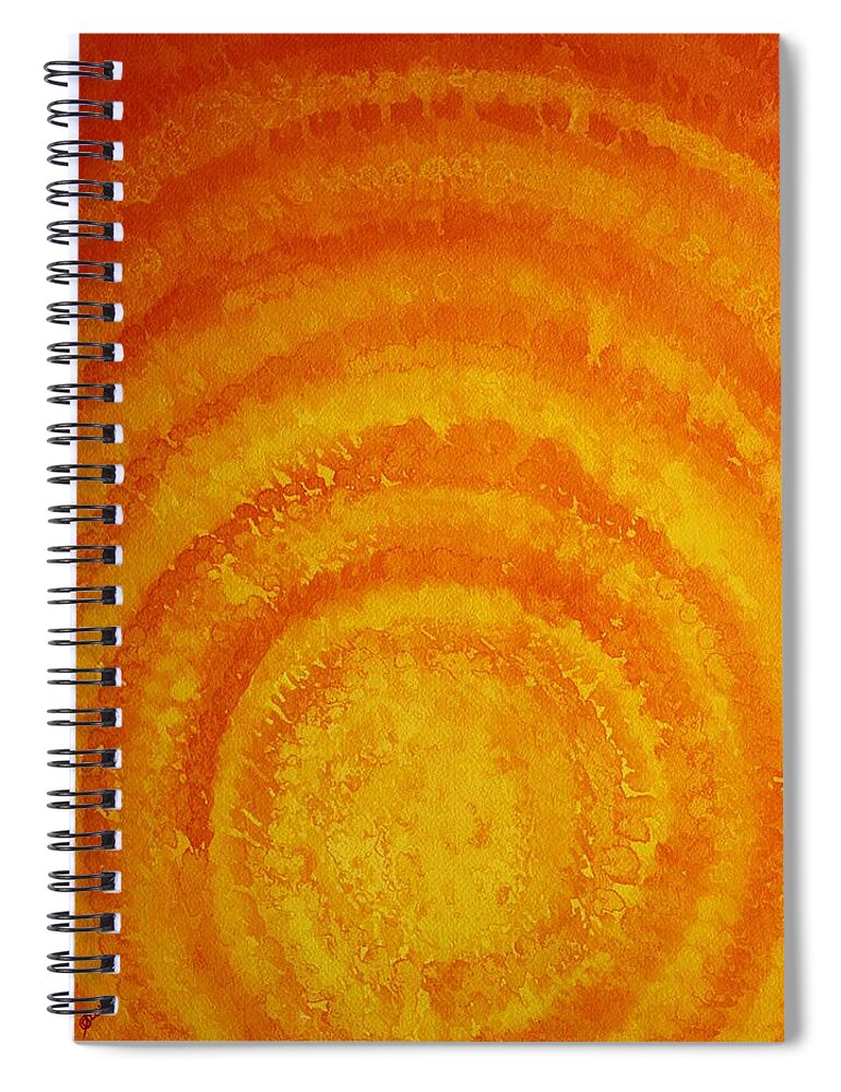 Light Spiral Notebook featuring the painting Bring the Light original painting by Sol Luckman