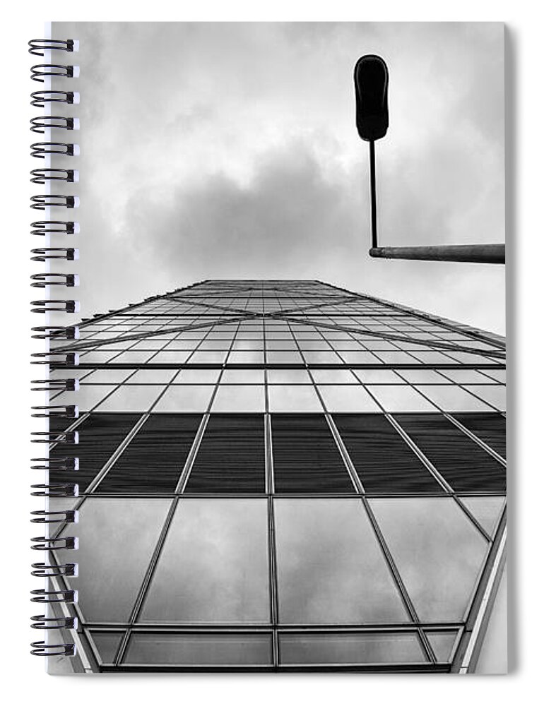 Broadgate Tower Spiral Notebook featuring the photograph Broadgate Tower by Ian Good
