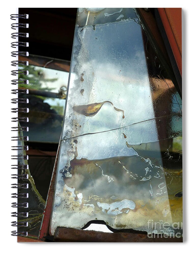 Newel Hunter Spiral Notebook featuring the photograph Broke by Newel Hunter