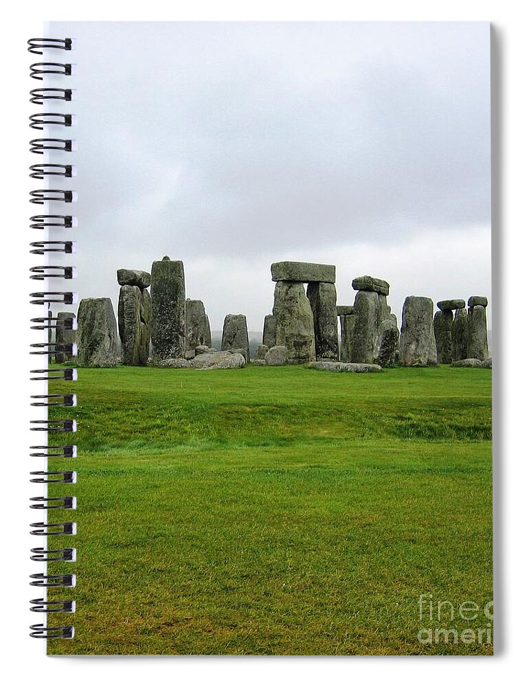 Stonehenge Spiral Notebook featuring the photograph Brooding Sky by Denise Railey