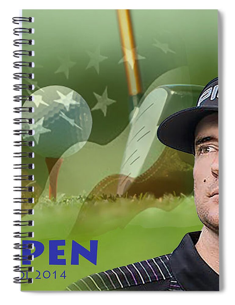 Golf Spiral Notebook featuring the photograph Bubba Watson by Spikey Mouse Photography