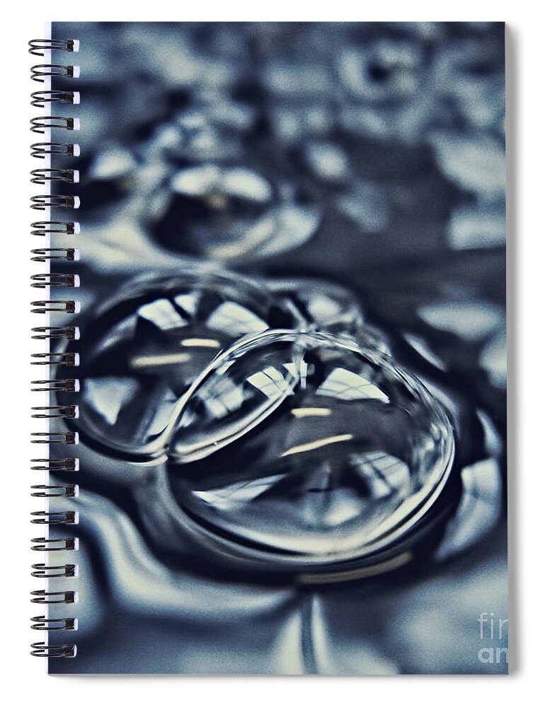 Bubbles Spiral Notebook featuring the photograph Bubbles by HD Connelly