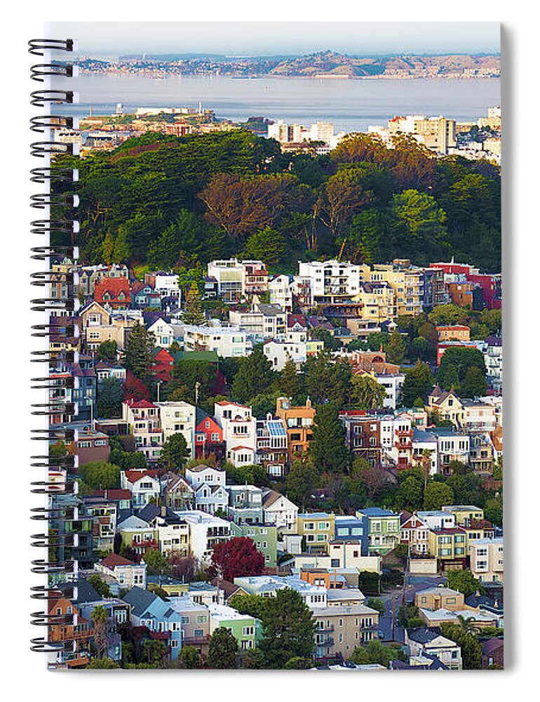 Tranquility Spiral Notebook featuring the photograph Buena Vista Park - San Francisco by Ian Philip Miller