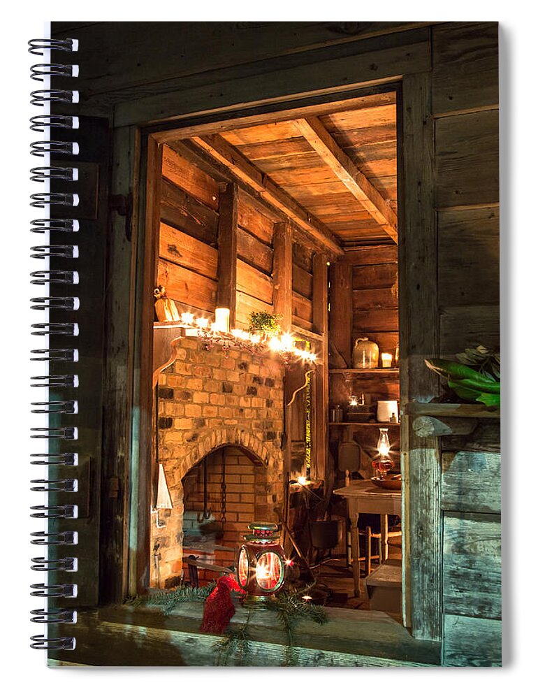 Old Spiral Notebook featuring the photograph Buff Kitchen-3 by Charles Hite