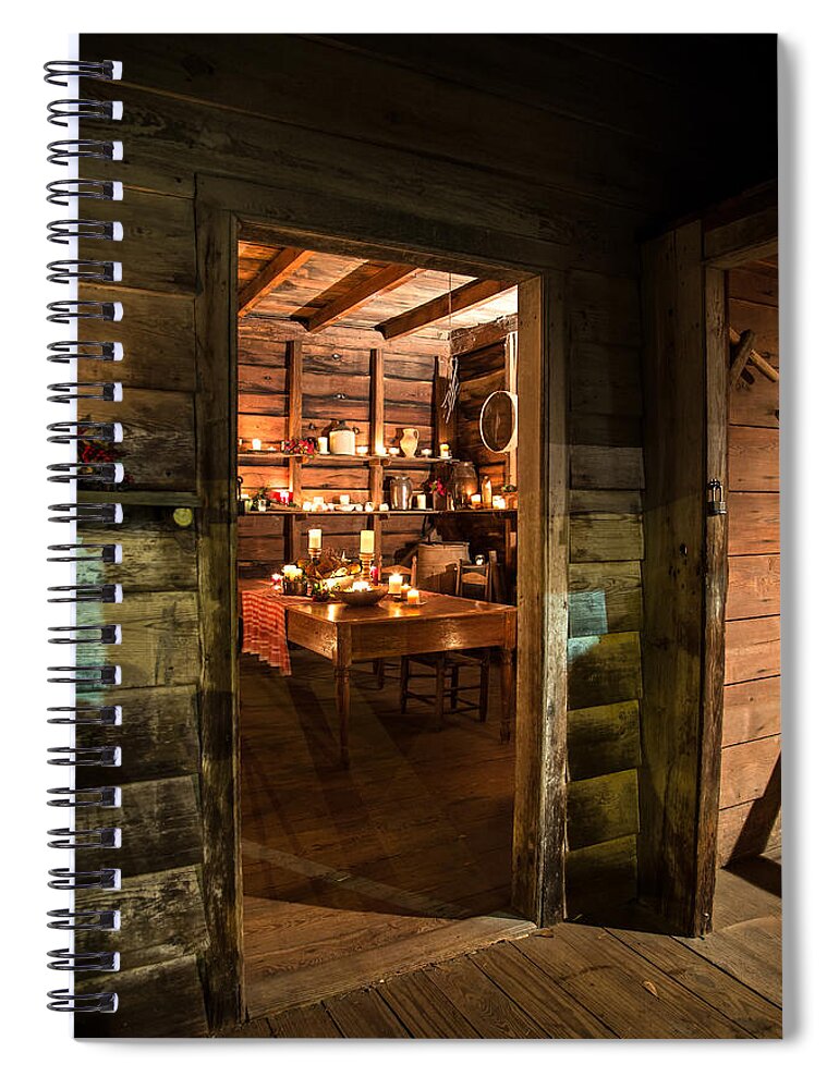 Old Spiral Notebook featuring the photograph Buff Kitchen-4 by Charles Hite
