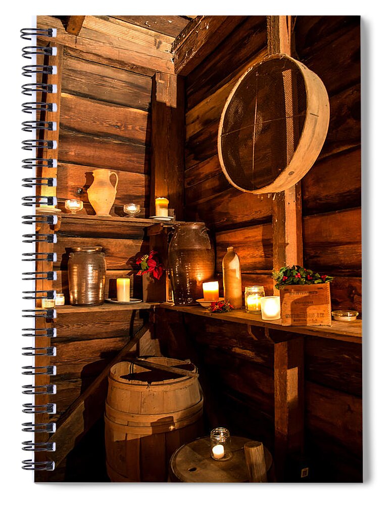 Old Spiral Notebook featuring the photograph Buff Kitchen-5 by Charles Hite