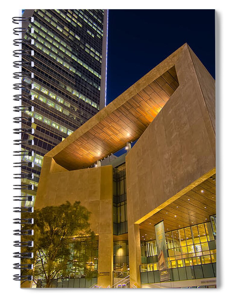 And Architecture Spiral Notebook featuring the photograph Buildings And Architecture Around Mint Museum In Charlotte North by Alex Grichenko