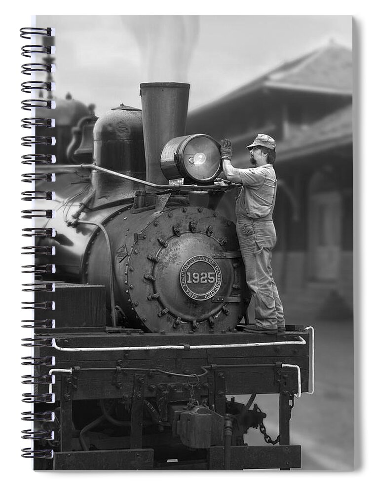 Transportation Spiral Notebook featuring the photograph Bulb Change by Mike McGlothlen
