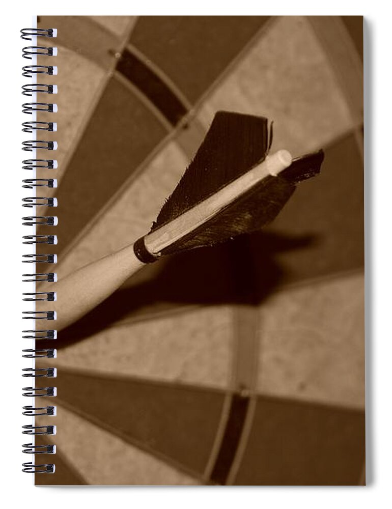 Macro Spiral Notebook featuring the photograph Bullseye Baby by Rob Hans