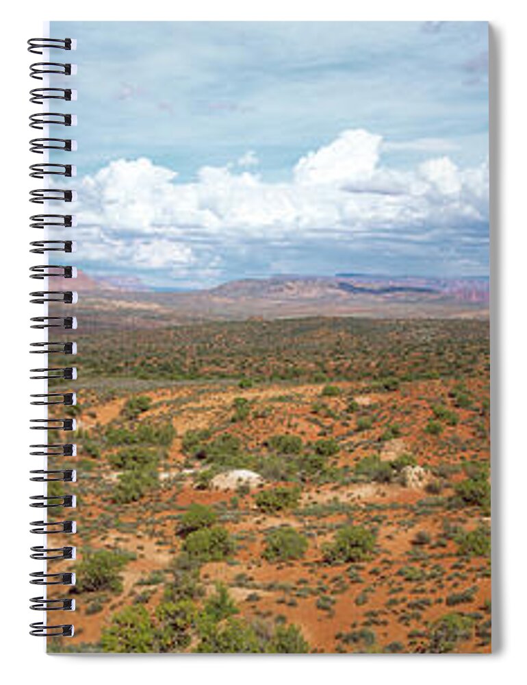 Photography Spiral Notebook featuring the photograph Bushes In A Desert, Arches National by Panoramic Images
