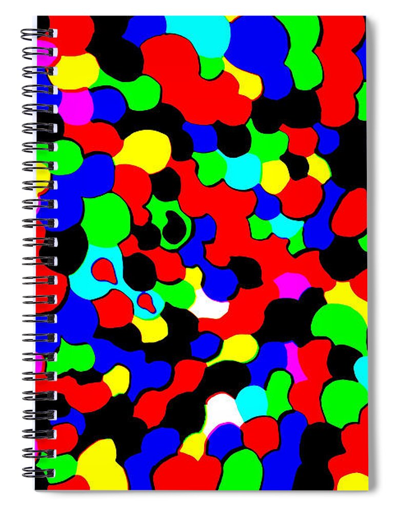 Colors Spiral Notebook featuring the photograph Busy heads by Christopher Rowlands