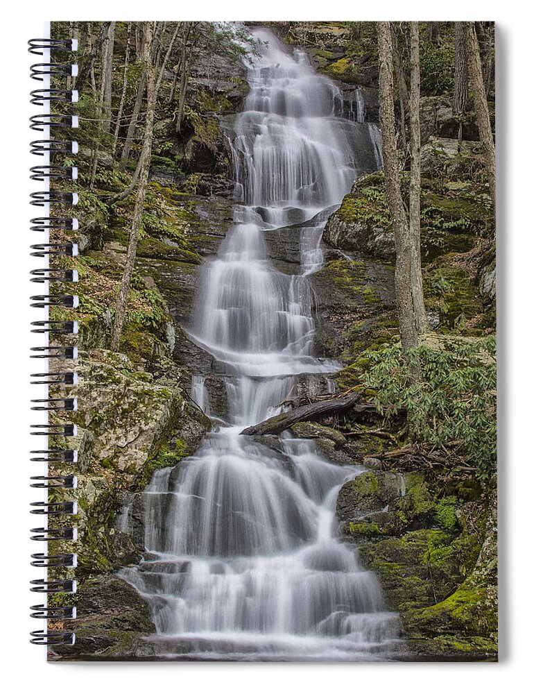 Waterfall Spiral Notebook featuring the photograph Buttermilk Falls by Erika Fawcett