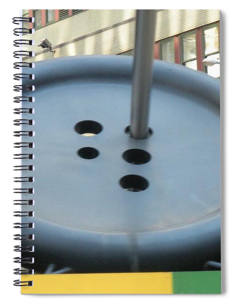 Button Spiral Notebook featuring the photograph Button Button by Luther Fine Art