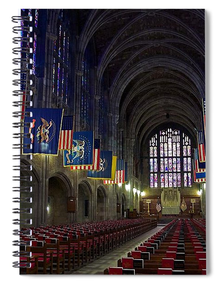 Cadet Chapel Spiral Notebook featuring the photograph Cadet Chapel at West Point by Stuart Litoff