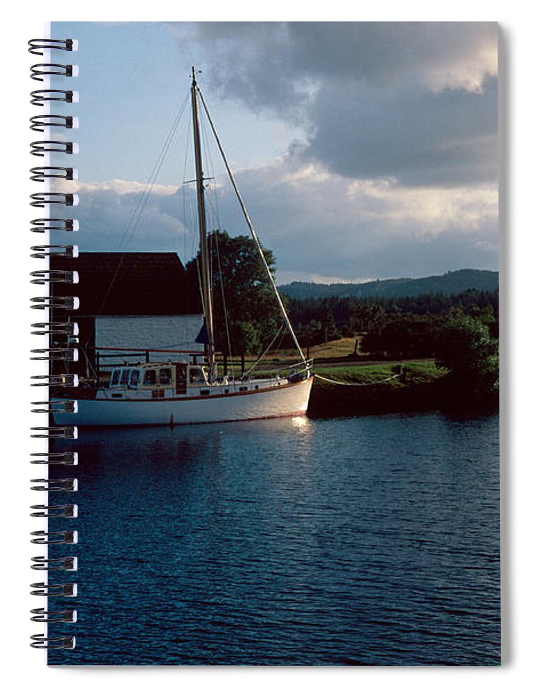 Loch Ness Spiral Notebook featuring the photograph Caledonian canal by Riccardo Mottola