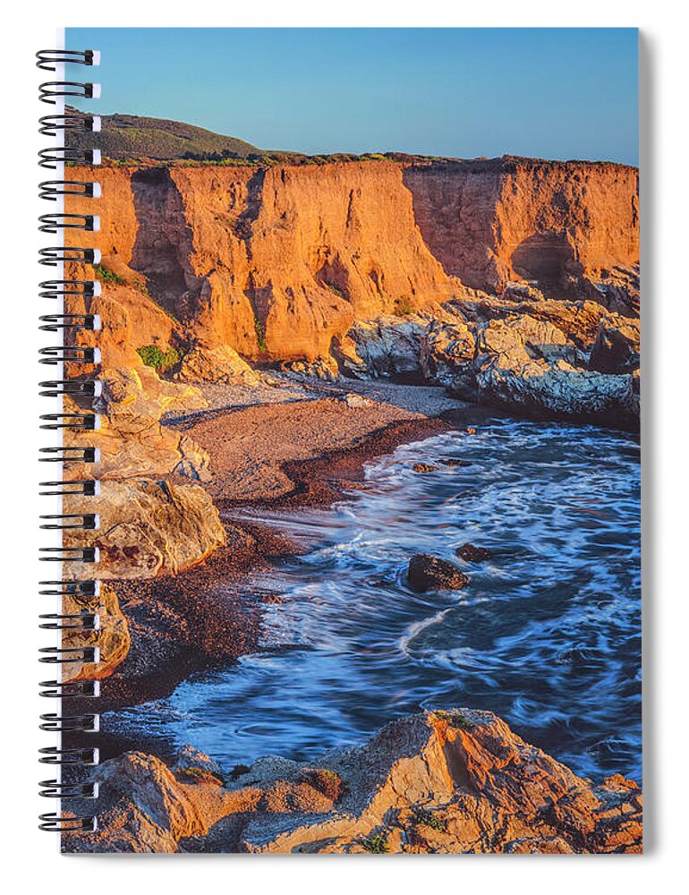 Scenics Spiral Notebook featuring the photograph California Coastline At Montana De Oro by Ron thomas