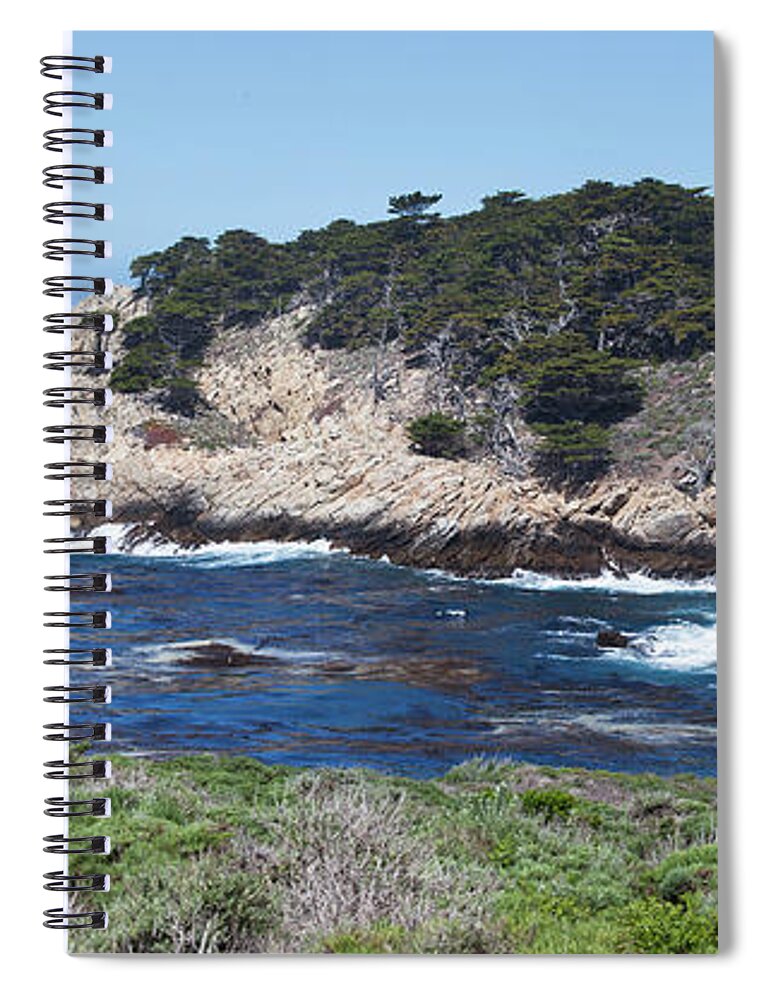Water's Edge Spiral Notebook featuring the photograph California Coastline by Jgareri