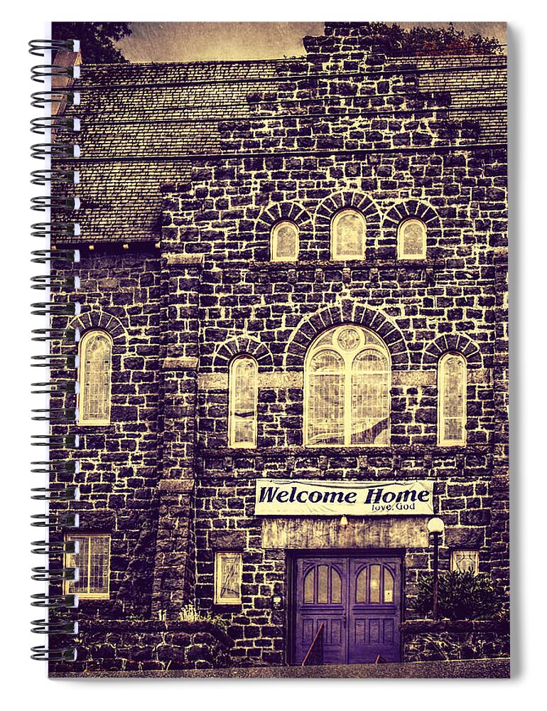 Church Spiral Notebook featuring the photograph Calling You Home by Melanie Lankford Photography