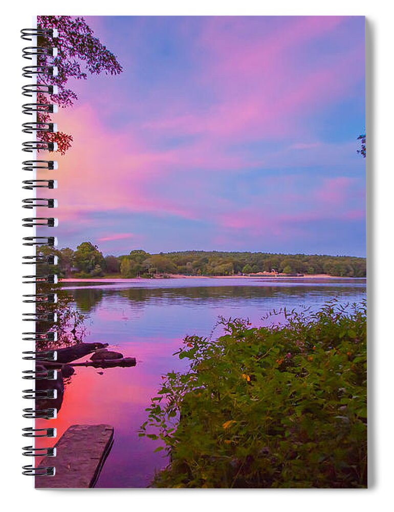 Sunset Spiral Notebook featuring the photograph Calm Before the Storm by Brian MacLean
