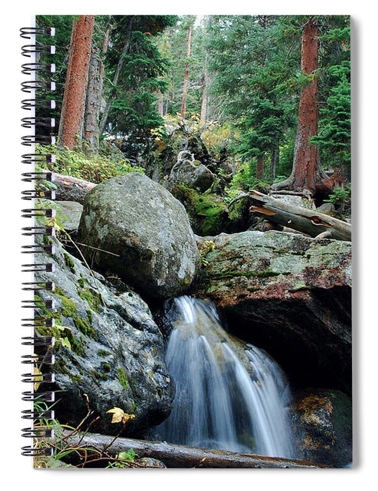 Calypso Cascades Spiral Notebook featuring the photograph Calypso Cascades by Cascade Colors