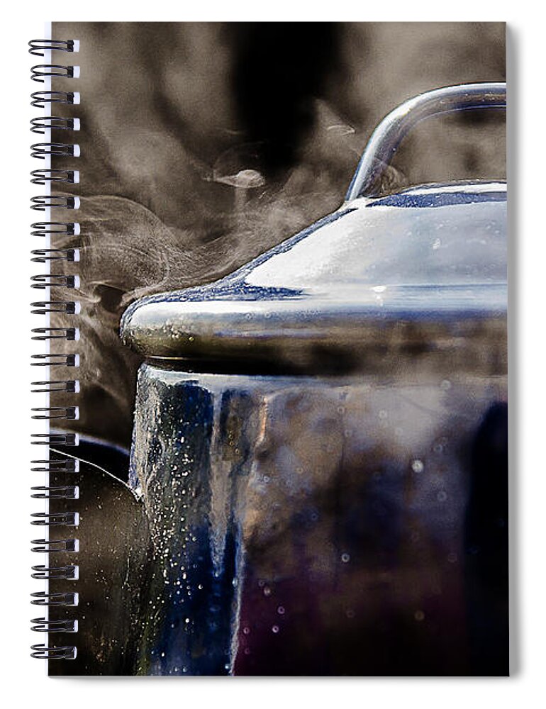 Coffee Spiral Notebook featuring the photograph Camp Coffee by Rick Bartrand