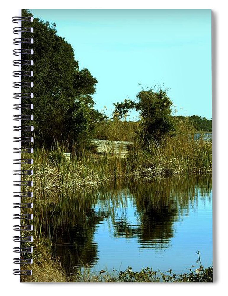 Camp Spiral Notebook featuring the photograph Camp Helen by Debra Forand
