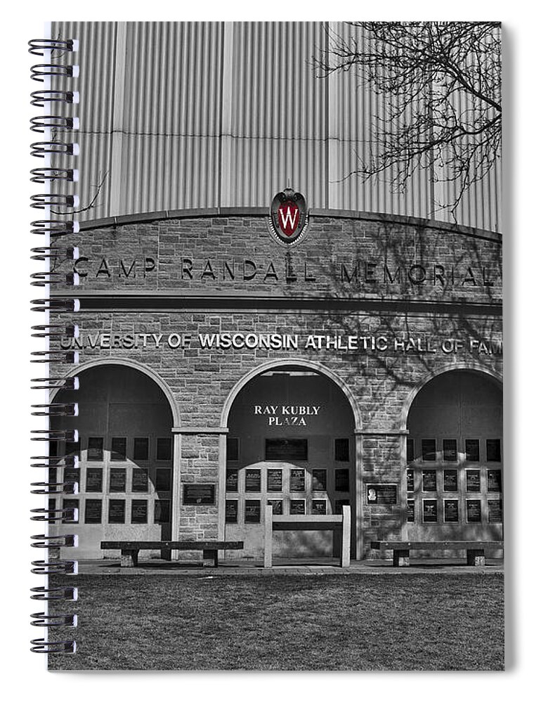 Badger Spiral Notebook featuring the photograph Camp Randall - Madison #2 by Steven Ralser