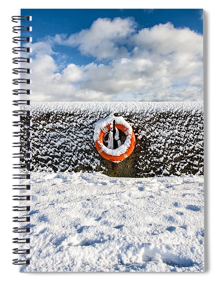 Snow Spiral Notebook featuring the photograph Can you drown in snow? by Nigel R Bell
