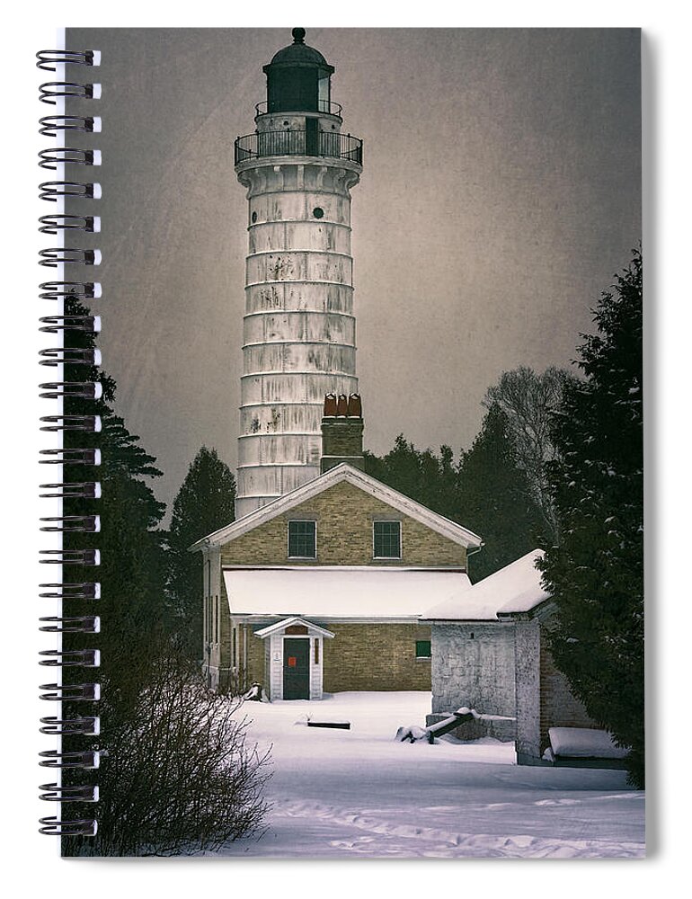 Cana Island Lighthouse Spiral Notebook featuring the photograph Cana Island Light II by Joan Carroll