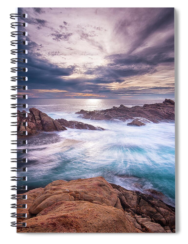 Outdoors Spiral Notebook featuring the photograph Canal Rocks by Neal Pritchard Photography