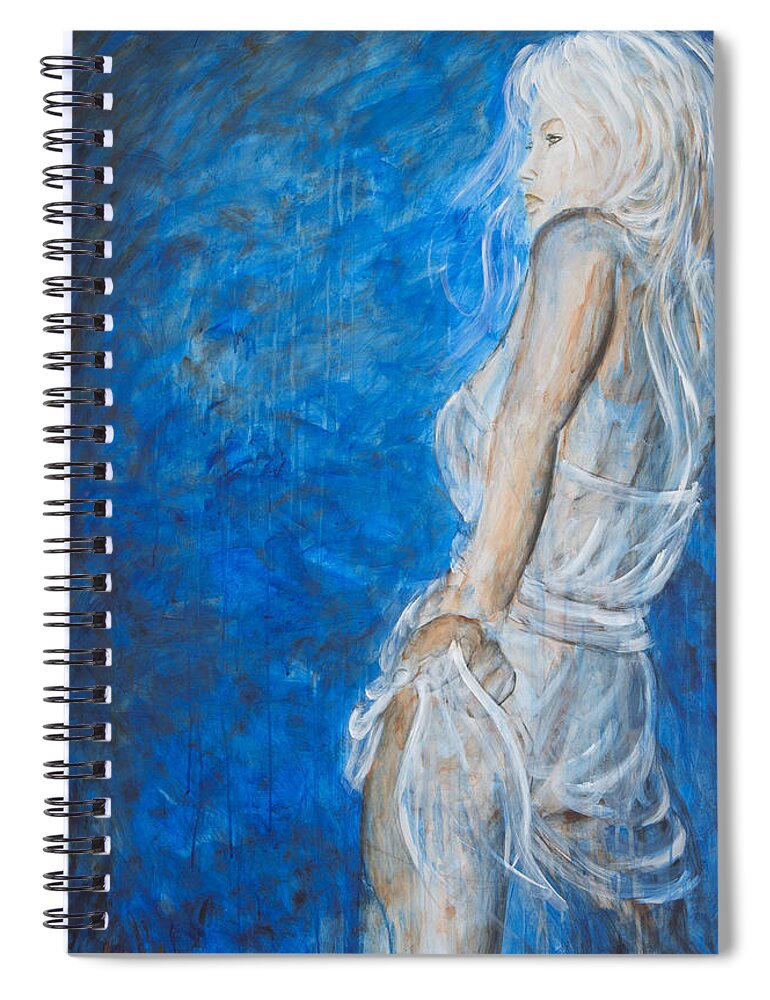 Dance Spiral Notebook featuring the painting Can't Stop The Party by Nik Helbig